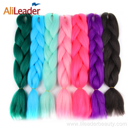 Super Silky Jumbo Braid Hair 24Inches Pure Color